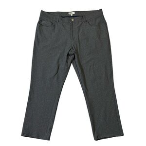 Peter Millar mens 38x27 gray heather soft performance golf pants EUC